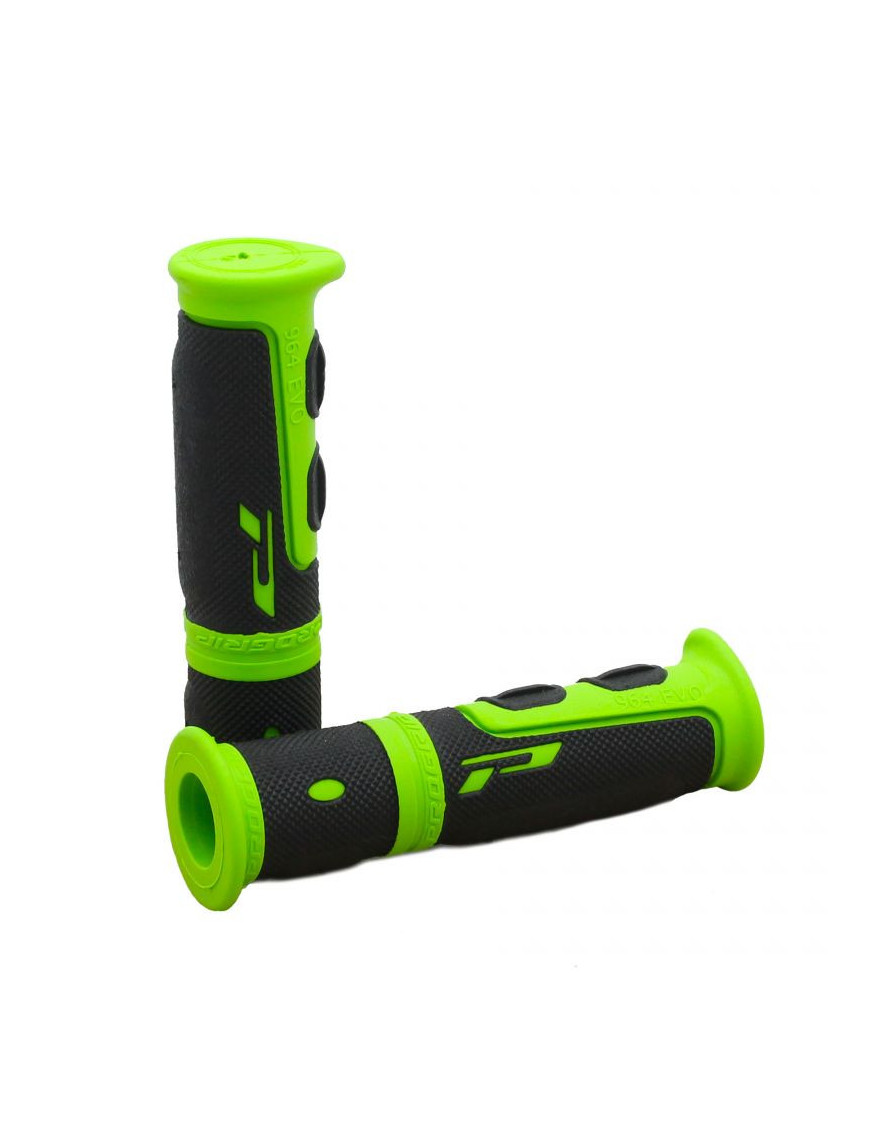 Punhos para JetSki com Gatilho ATV MTB PROGRIP 964-198 Negro e Verde Densidade Dupla