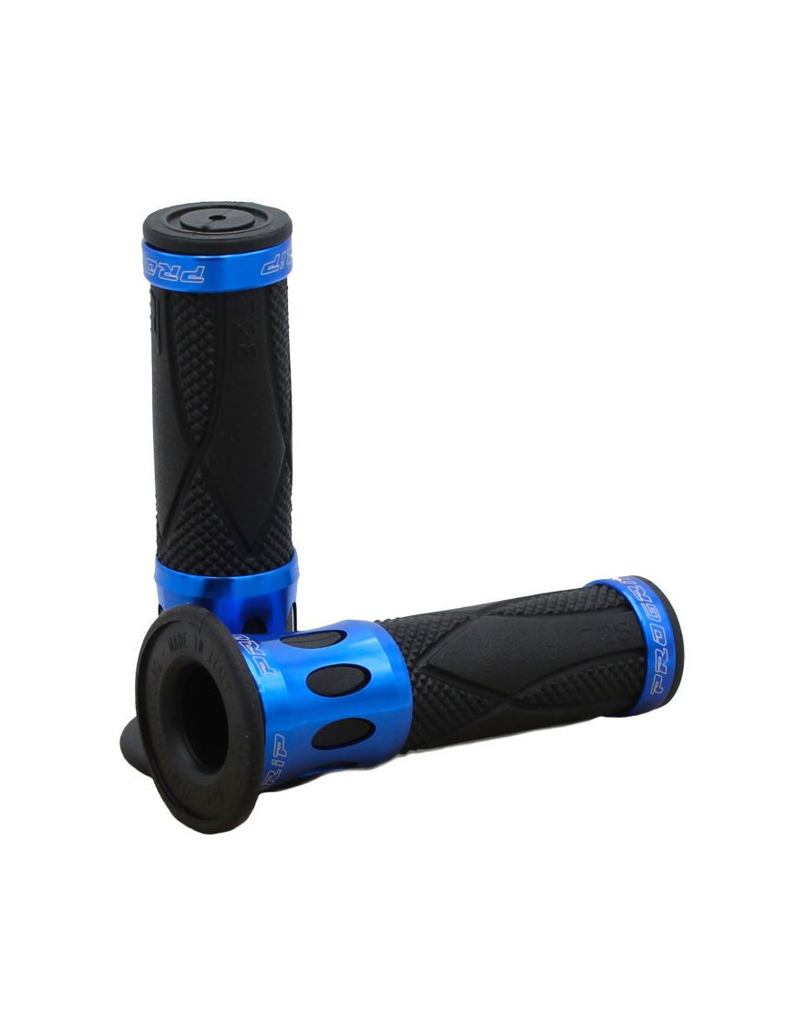 Punhos para Scooter PROGRIP 728-104 Anel Alumínio Azul