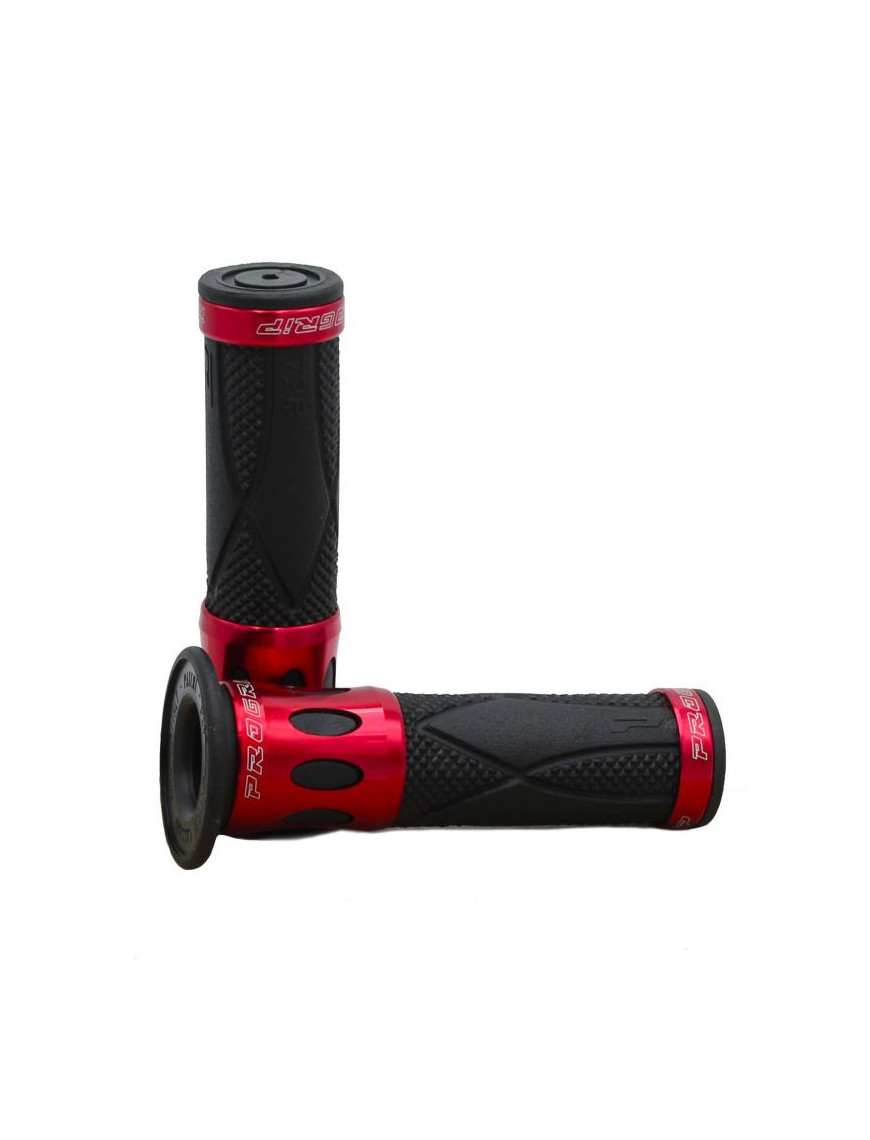 Punhos para Scooter PROGRIP 728-107 Anel Alumínio Rojo