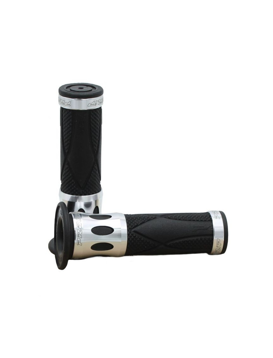 Punhos para Scooter PROGRIP 728-120 Anel Alumínio Prateado
