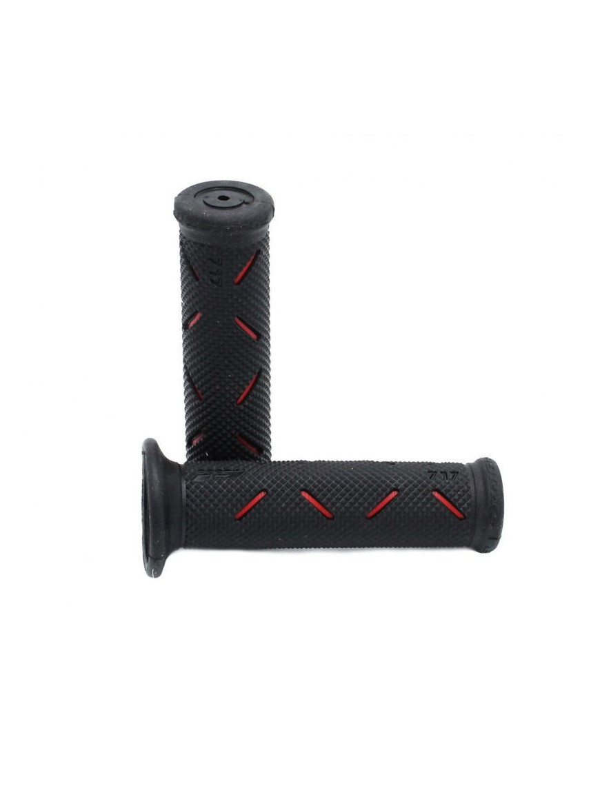 Punhos SUPERBIKE PROGRIP 717-149 Negro e Rojo